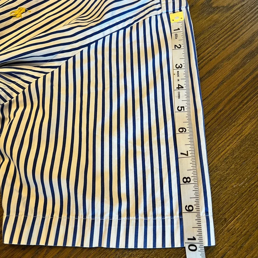 Ralph Lauren Button Down Shirt Cotton Striped Preppy Classic Large Navy White - Picture 7 of 9